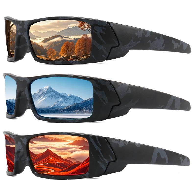 Men's Polarized Camouflage Cycling Sunglasses for Outdoor Sports