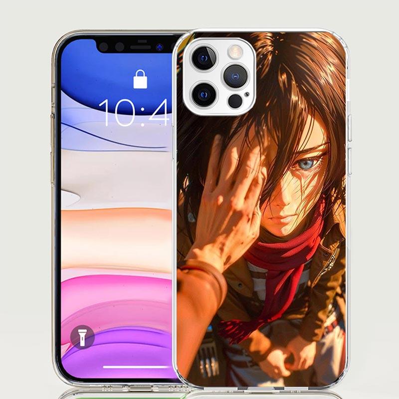 A-Attack On T-Titan Annie Mikasa Phone Case For iPhone 17 Air 16 15 Plus 11 14 Pro Max 13 Mini 12 7 8 + SE Pattern Art Customize