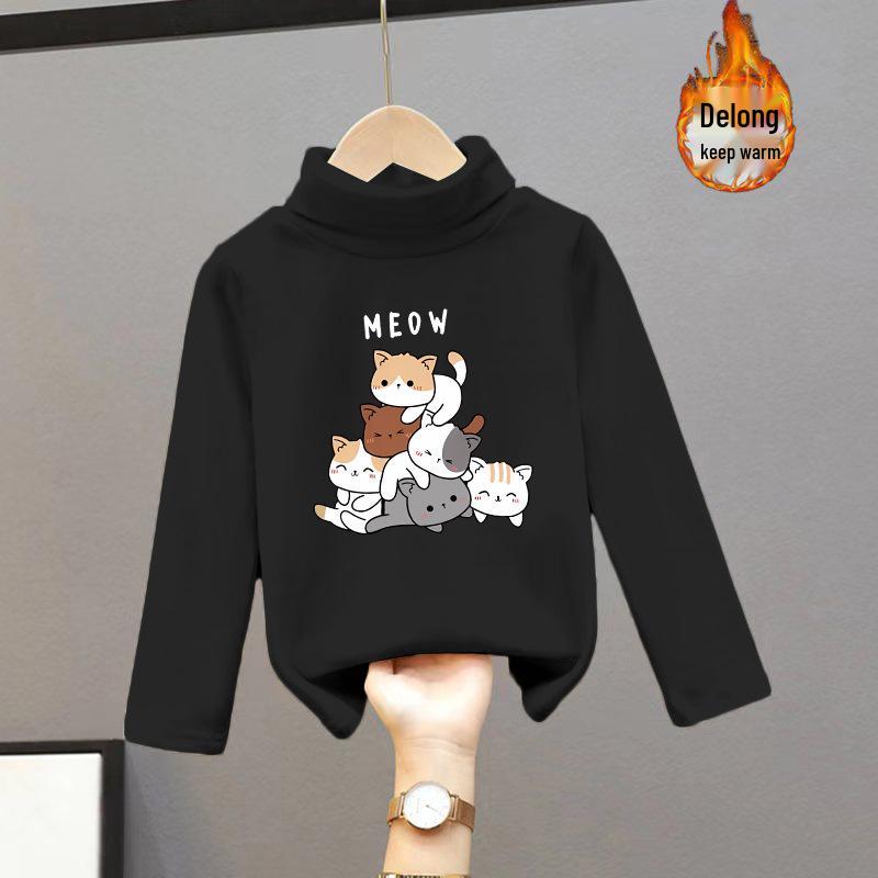 Children's Warm Base Layer Top for Boys and Girls - Thick, Versatile Long-Sleeved for Autumn/Winter