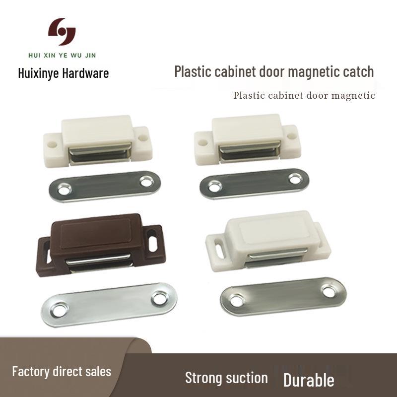 ABS Plastic Single Door Magnetic Catch Clip for Cabinet/Wardrobe