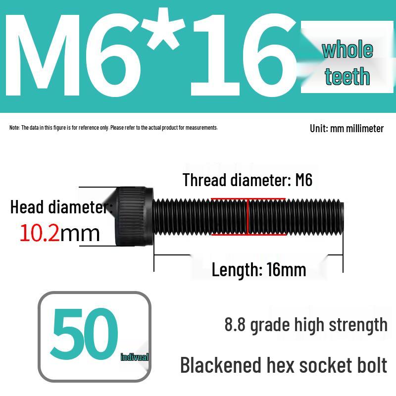 8.8 High-Strength Socket Head Cap Screw Bolt (M4-M20)