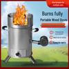 Energy-Saving Portable Outdoor Wood Gasifier Stove for Camping