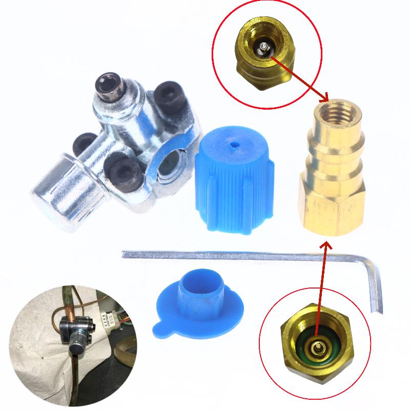 New 1/2 Sets Zinc Alloy Piercing Tap For Refrigerant GPV31 BPV-31 Cap Valve Kit Accessories BPV31 BPV31D With Dust Cap