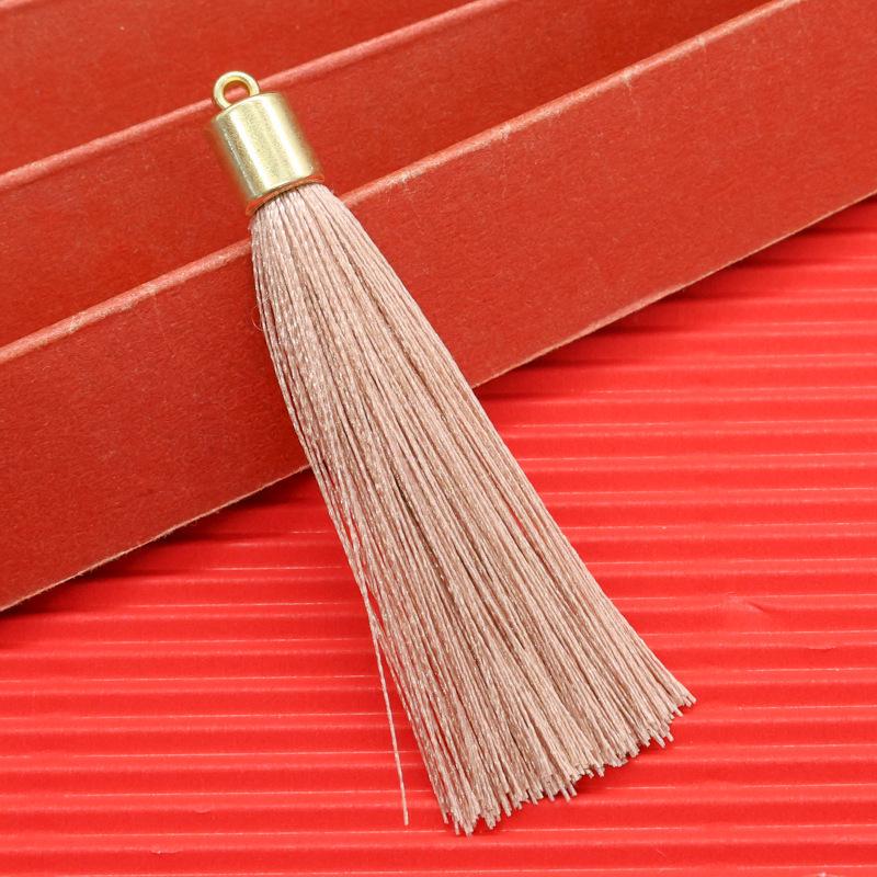 Gold Tassel Hat Pendant: 6cm Festive Spike for DIY Hair Ornaments, Earrings, or Bookmark Accessories.