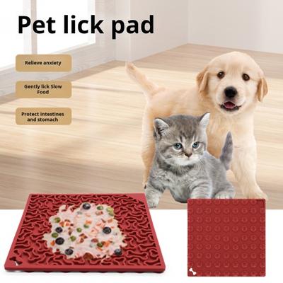 Hund Langsamfuttermatte Silikon Leckmatte mit Saugnapf Tierfutter
