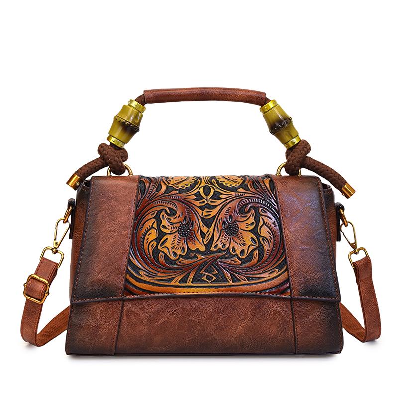 Vintage Luxury Embossed PU Leather Women Tote Bags Fashion High Quality Shoulder Crossbody Bag Designer Ladies Purse and Handbag