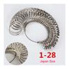 Metal Finger Ring Sizer - Aluminum Alloy Ring Gauge Measuring Tool for Jewelry Making, Mandrel Standard Size