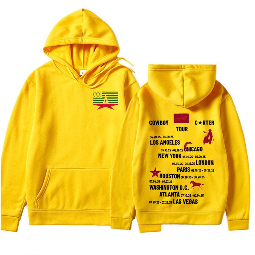 Dámské Mikiny Beyonce Cowboy Carter Tour Módní Vysoce Kvalitní Oversized Pulovry Pánské Dámské Tištěné Na Každý Den