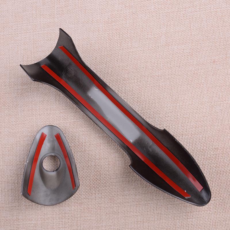 Carbon Fiber Style Exterior Door Handle Covers Trim Set Fit For Hyundai Accent 2012-2016 LHD
