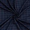 Navy Blue Party Wear Coat Fabric - Premium Blend of 70% Viscose & 30% Polyester