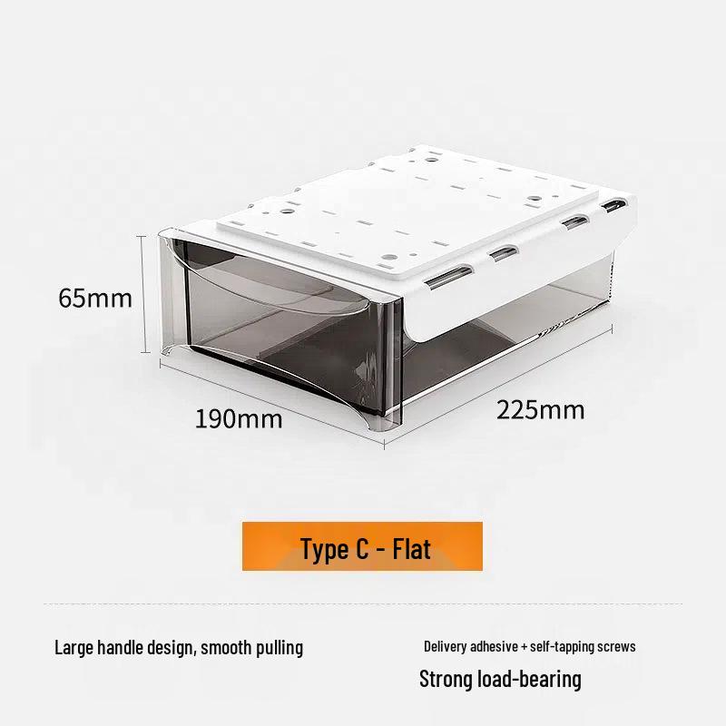 

Невидимый выдвижной ящик под столом: Универсальное решение для хранения для кабинета или письменного стола в общежитии