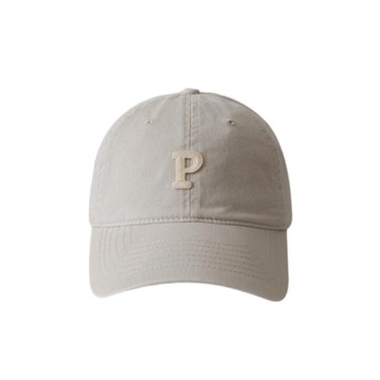 Unisex Embroidery P Letter Print Extended Brim Adjustable Baseball Hat Sunscreen Visor Sun Hat Fashion Accessories