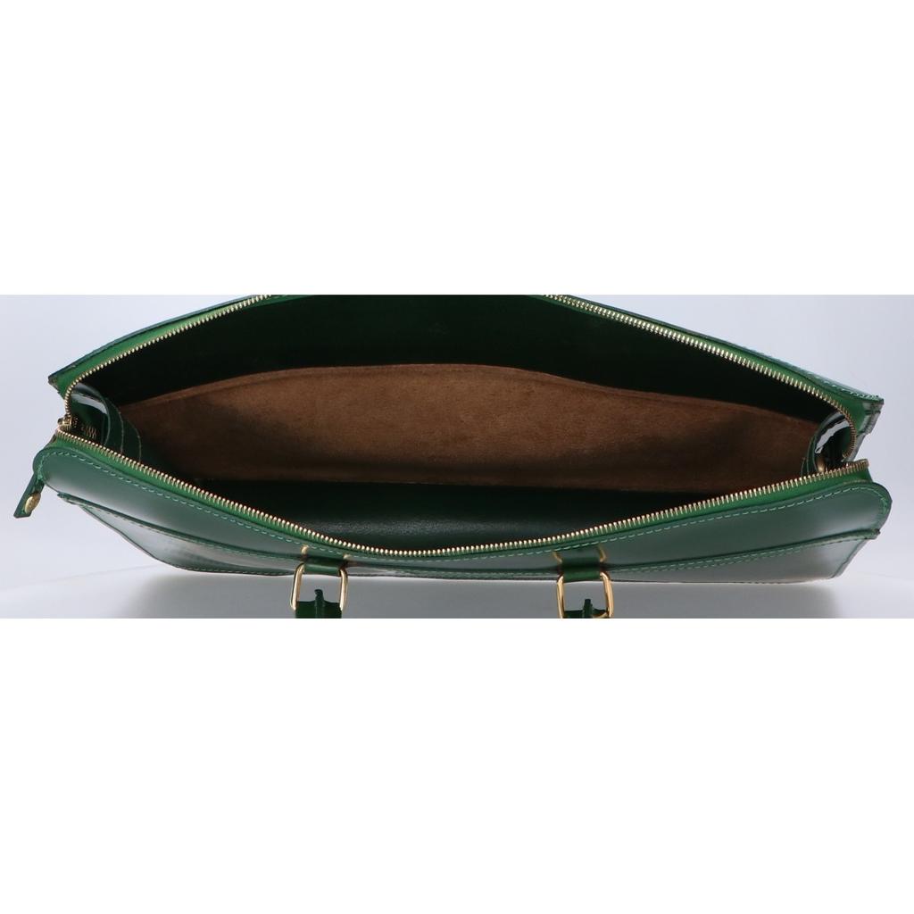 GLENROYAL [Excellent Condition] 02-5225 Bridle Leather 2-Handle Bag/In-Bag Set (2 Pieces) Tote Bag greenUsed