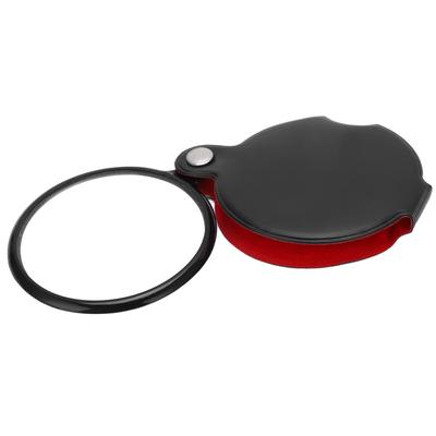 Taschenlupe 3-fache Vergrößerung ABS Rutschfest Kratzfest Flexibler Griff Hohe Klarheit