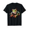 Frog Funny T Shirt Vintage Washed Homme Stretched Fashion Breathable Soft Unisex Slightly Stylish Graphic Designer Clothes