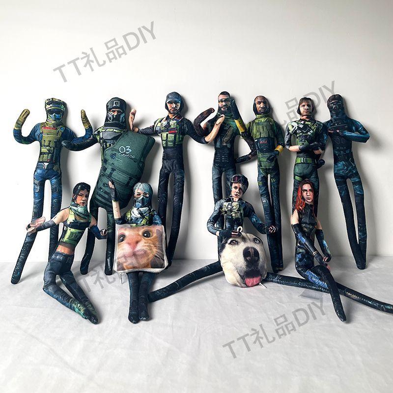 Game Delta Force Hawk Lucy Cosplay Plush Doll Handmade Abstract Wire Skeleton Movable Stuffed Figure Room Decoration Gift