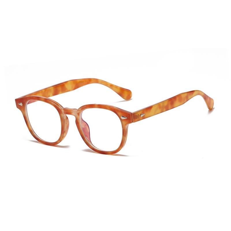 Japanese & Korean Retro Prescription Eyeglass Frames for Men & Women - Trendy Literary Style with Plain or Custom Lenses