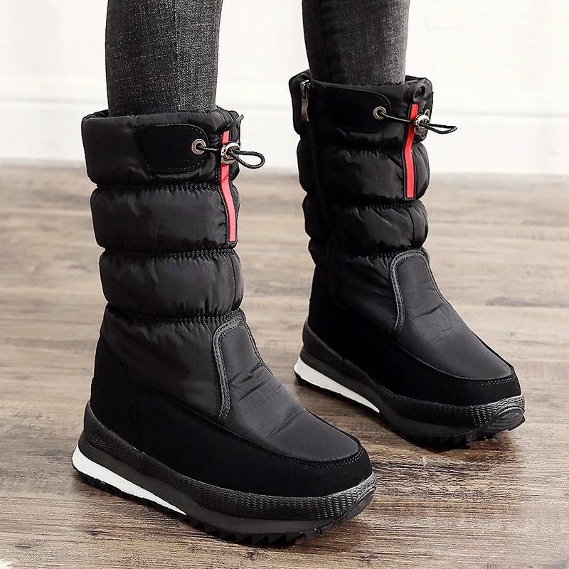 Women's New Winter Thick Warm Snow Boots Simple Comfortable Fashionable Anti Slip Wear-resistant Cotton Shoes for Women