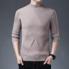Men's Winter Knitted Sweater: Thick, Warm, Half-High Collar, Dad Style