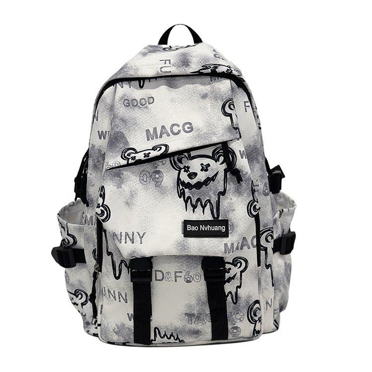 Schulranzen Trend Graffiti Schultasche Jungen Große Kapazität Modische Schultasche College-Student Mittelschüler Rucksack