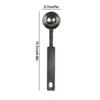 Wax Seal Melting Spoon Wooden Handle Copper Silver Spoon Making Wax Seal Tool