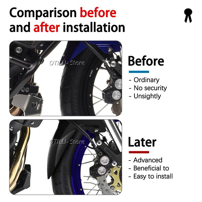 Motorcycle Front Wheel Fender Extension Mudguard Splash Guard For Yamaha XTZ1200 XTZ 1200 XT 1200 Z XT1200Z Super Tenere 2010-