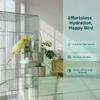 Automatic Bird Water Feeder Drinker Detachable Washable Bird Cage Accessory for Parrot Lovebird Indoor Home Aviary Use