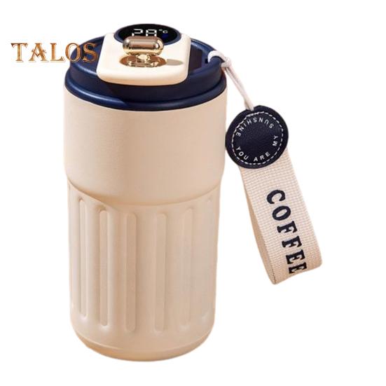 Intelligenter Thermobecher mit LCD-Display, 450 ml, Edelstahl-Kaffeebecher, Becher für Heiß- und Kaltgetränke, isoliert, intelligentes Trinkgeschirr