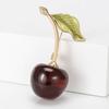 Cute Fruit Cherry Brooch Simple, Fresh And Versatile Pin Trendy Jewelry Accessories Batch