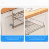 Foldable Kitchen Storage Rack Cabinet Organizer Strong Load-bearing Simple Installation Heavy Duty Storage