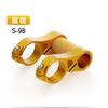 QKS98 Double Stem 7075 T6 Aluminum Folding Bike T-Head Adapter 25.4 To 31.8