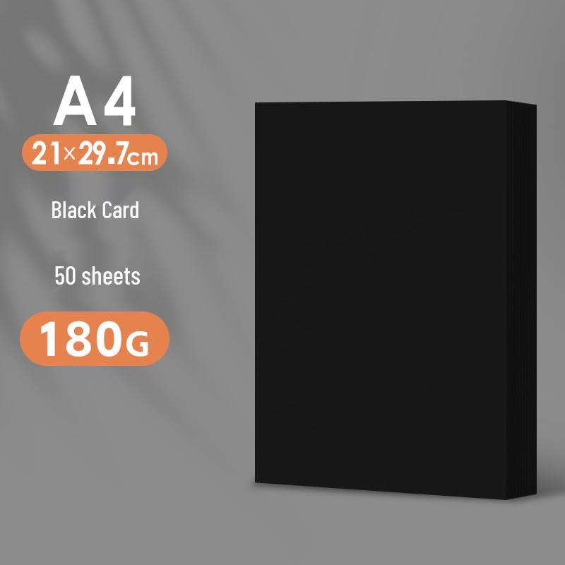 A4 White Cardstock, Black & Colored Paper, Thickened for DIY Kindergarten Crafts & Projects, A3/A4 Size.