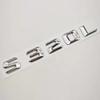 3D ABS Car Letters Logo S300L S320L Badge Sticker Emblem Decals For Mercedes Benz S Class S300L S320L V221 V222 Tail Accessories WX4