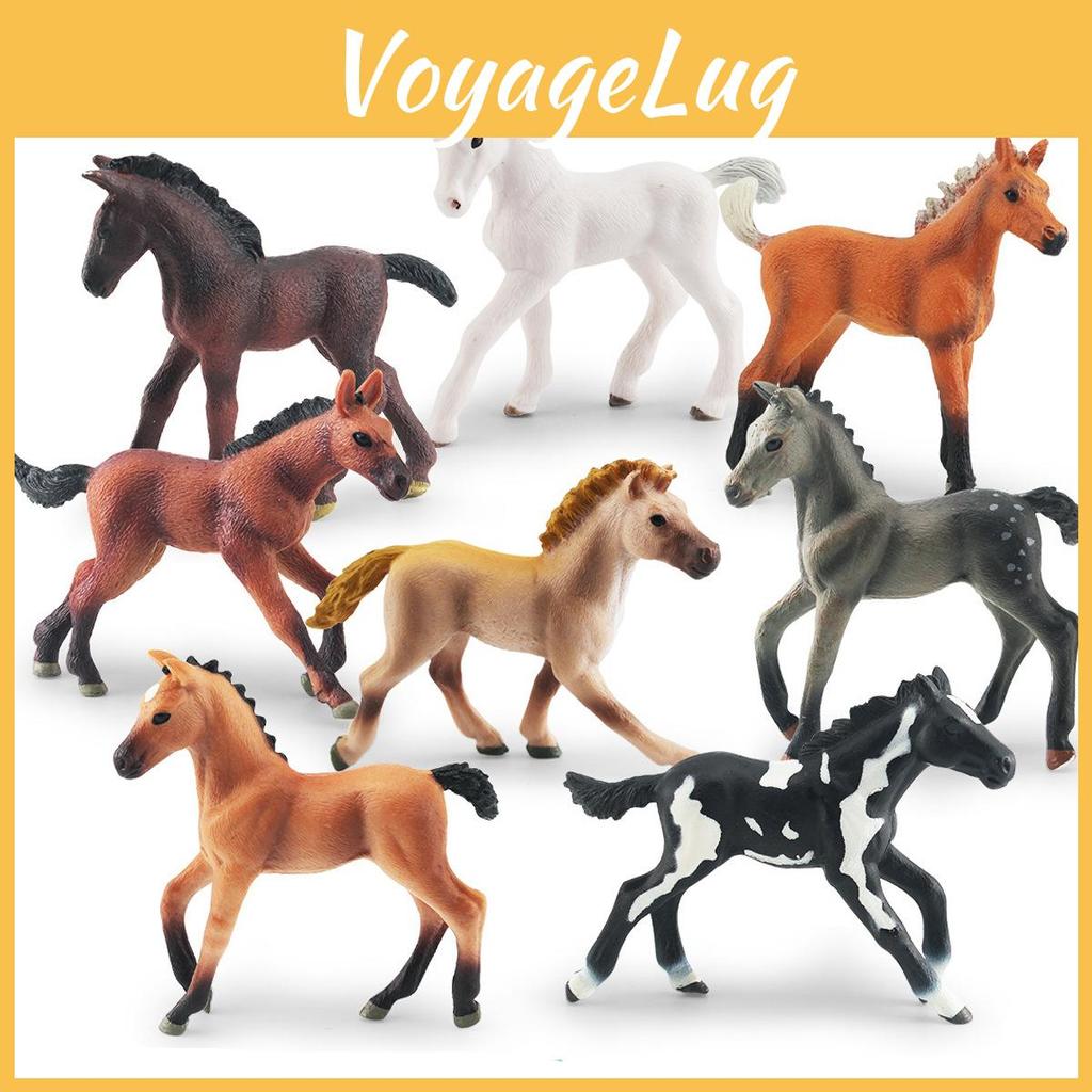 Impressive Pvc Shire Foal Model Toy Perfectly Realistic Animal Figurine For Kids