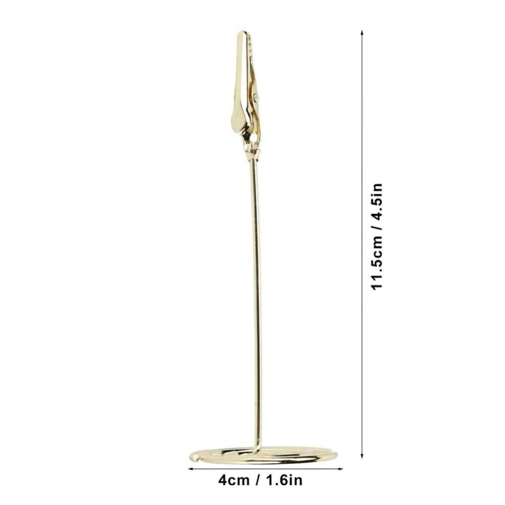 10Pcs Metal Table Name Clip Mouth Shape Metal Photo Stand  Wedding Table Decoration