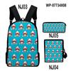 Classic Kotaro Lives Alone Anime 3D Print 3pcs/Set pupil School Bags Laptop Daypack Backpack Inclined shoulder bag Pencil Case