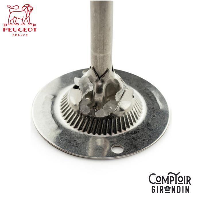 Moulin à sel - PEUGEOT - Line - 12 cm - Aluminium Dark - Design contemporain