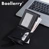 New Wallet Men's Short Men's High-end Retro Pu Buckle Wallet Business Zipper Small Wallet Men