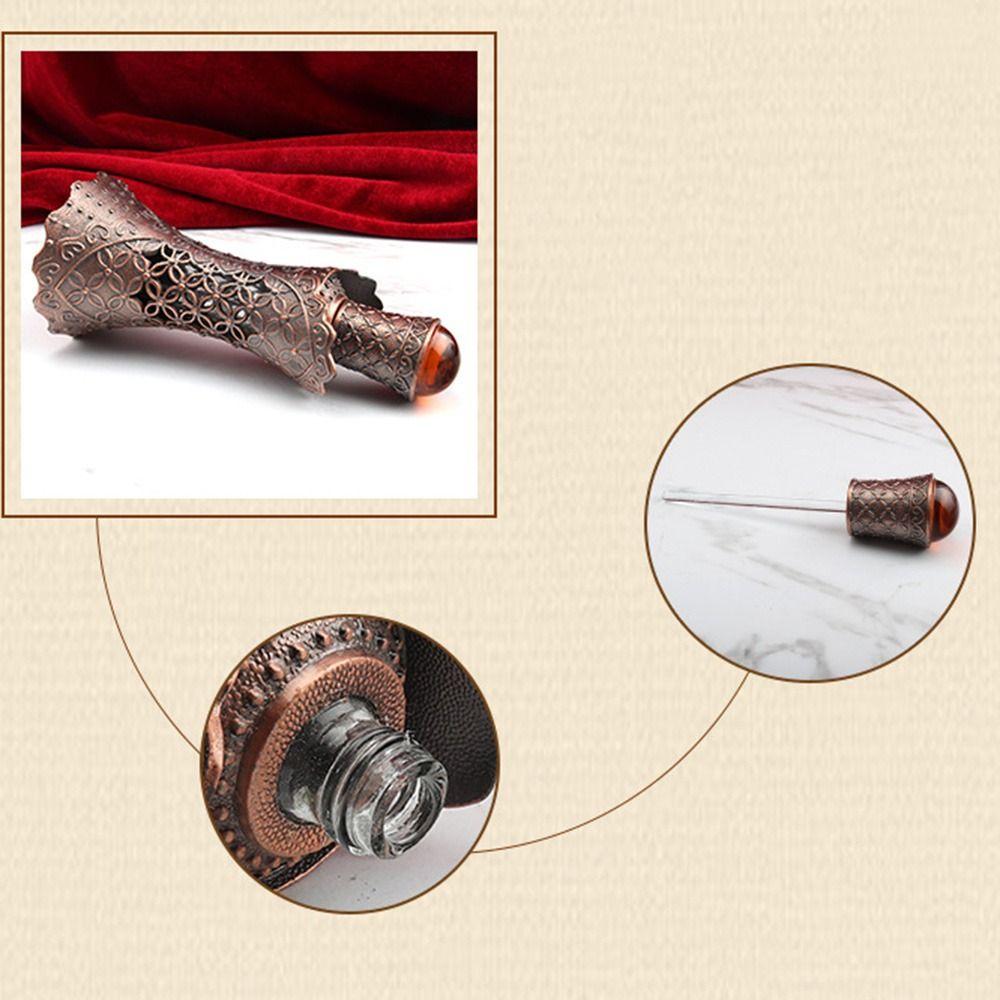 Dubai Metal Refillable Bottle Perfume Bottle Empty Cosmetics Container Essential Oil Dropper Bottle