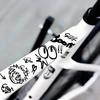 1 Set MTB Rennrad Rahmen Aufkleber Cartoon DIY Reflektierend Wasserdicht Fahrrad Aufkleber Für Fahrrad Rahmen Oberrohr