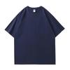 260g Unisex Pure Cotton Loose Fit Double Yarn Drop Shoulder Half Sleeve T-Shirt