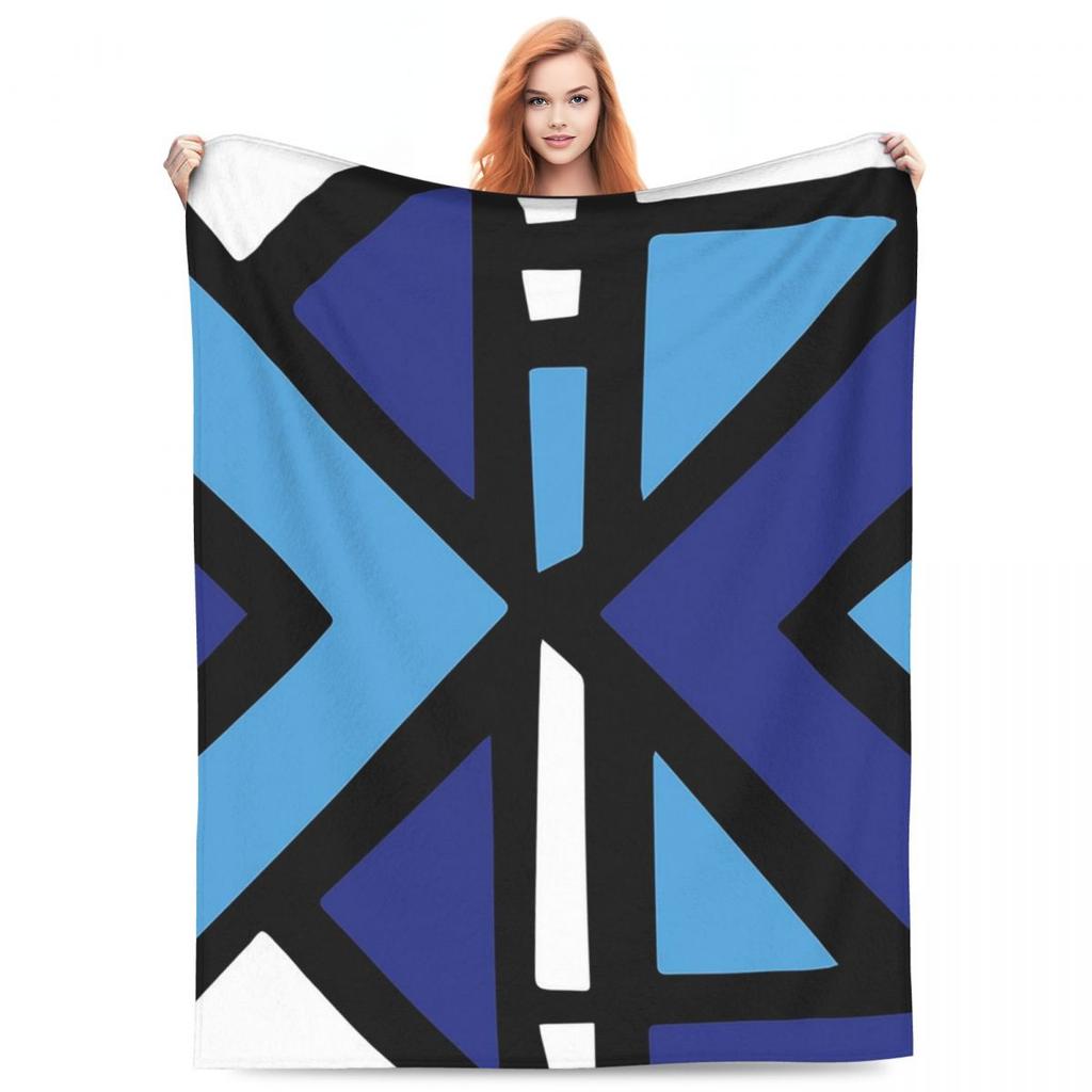 African Bogolan Mudcloth Pattern Blanket Soft Warm Flannel Throw Blanket Bedding for Bed Living room Picnic Travel Home Sofa