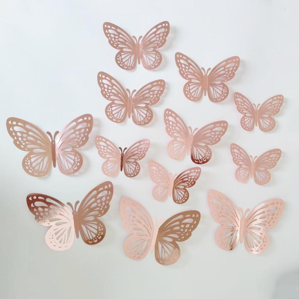 3D Butterfly Wall Stickers: Romantic, Self-Adhesive Decorations for Living Room and Holiday Layouts