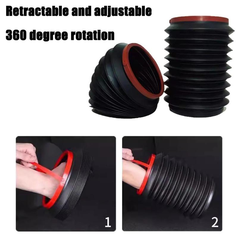 1pc Telescopic Car Trash Can, Leakproof Collapsible Storage Bin for Auto, Multi-Purpose As Umbrella Holder & Snack Organizer