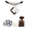 Colantotte TAO Necklace AURA Lim (LL: 51cm/Black Lamé) / ACAPK01LL (Includes Face Towel, Gift Bag, and Message Card) Authentic