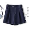 Sommer 2025 Damen-Jeansshorts mit hohem Bund: Locker, weit geschnitten, figurschmeichelnd, trendig