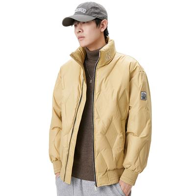Men's Down Jacket Short Thin Tooling Men's Winter Warm Jacket
