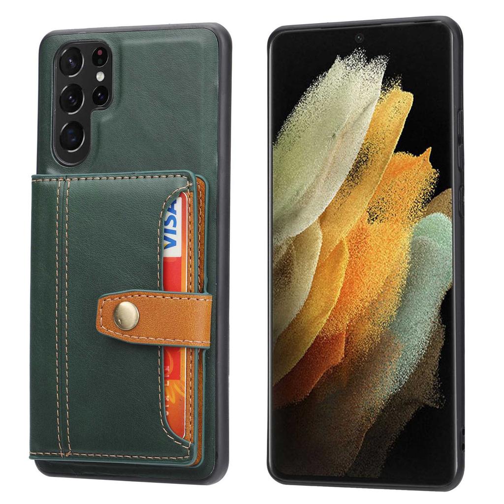 Applicable To Samsung S11ultra Mobile Phone Case, Calf Pattern Card Bag, All-inclusive S11plus Protective Case S11 Anti-drop.