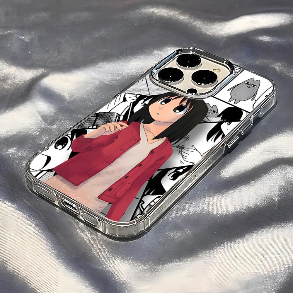 Azumanga Daioh Osaka Ayumu Phone Case For IPhone 17 Pro Max 16 15 14 Pro Max IPhone 13 Pro Max 11 Plus Transparent Cover