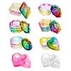 Nail Art Dappen Dish with Lid Acrylic Powder Container Holder Liquid Love Heart Square Flower Octagonal Faux Crystal Glass Cup Bowl